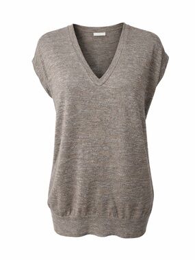 Aritzia Wilfred Free Brown V Neck Knit Top XXS